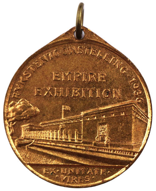 1936 Johannesburg Empire Exhibition Bronze medallion