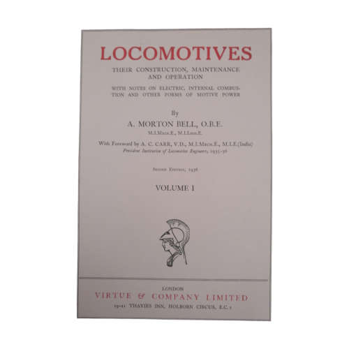 1936 Locomotives Volume 1 by A. Morton Bell Hardcover w/Dustjacket