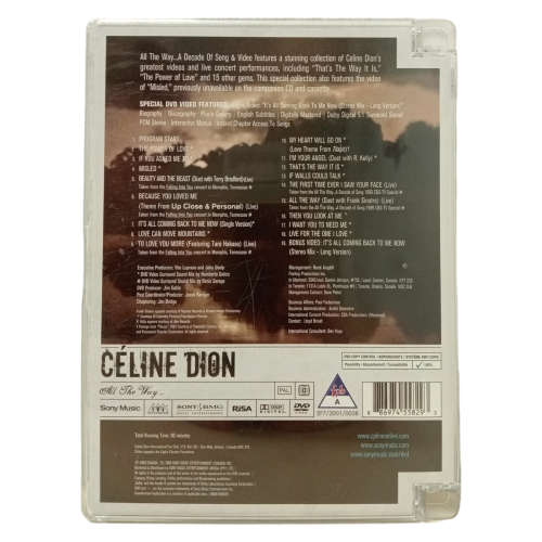 Celine Dion DVD Video