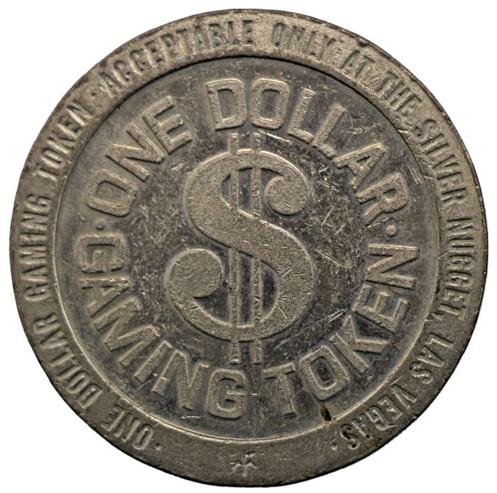1979 United States $1 Gaming Token - Silver Nugget Casino Las Vegas