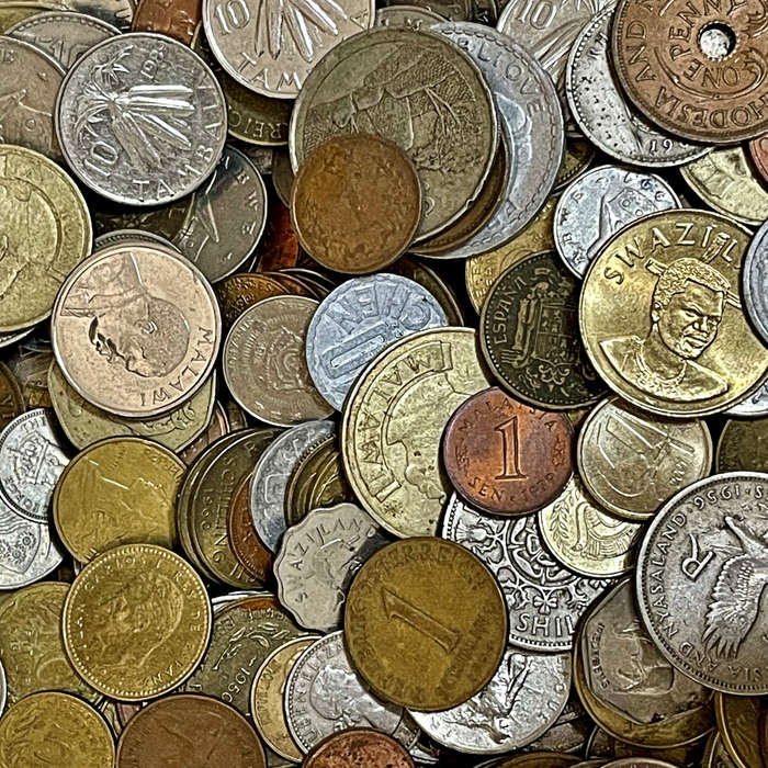 1kg Foreign Coin Mix