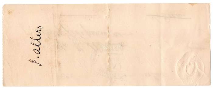1911 African Banking Corporation Limited Cheque Oudtshoorn, 75 Pounds