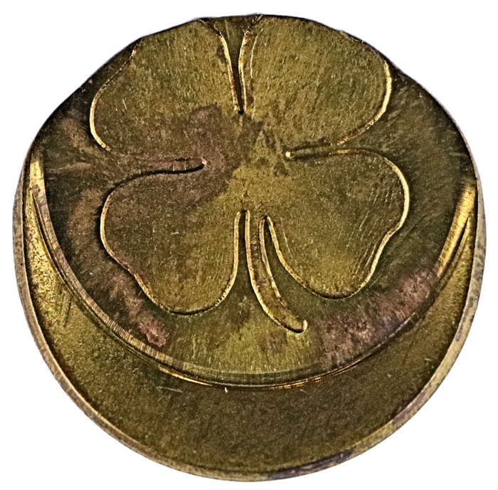 Error No Cash Value Token (clover leaf) off centre stike