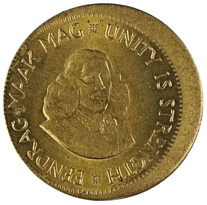 Error 1964 South Africa 1/2 Cent off-centre strike