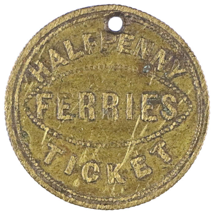1/2 Penny Glasgow Clyde Navigation Transport Token