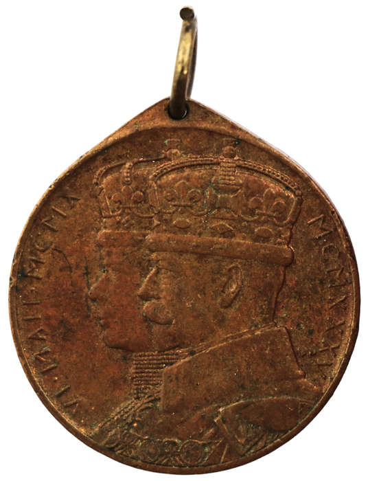 1935 South Africa Silver Jubilee of King George V and Queen Mary Bronze medallion