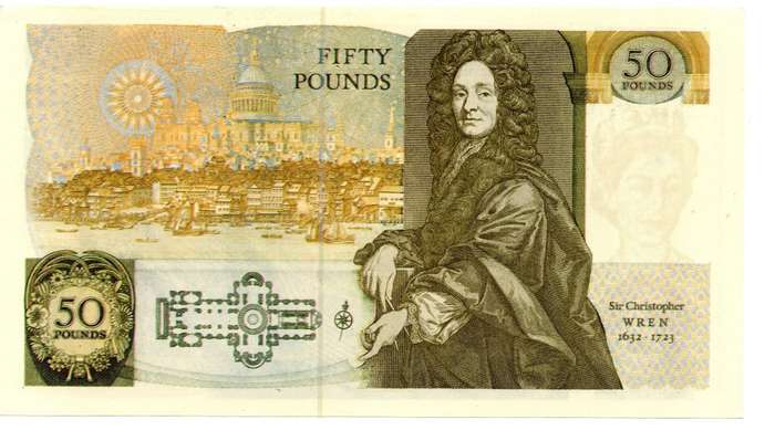 1981-93 Great Britain £50 Prop Note [Reproduction for Film]