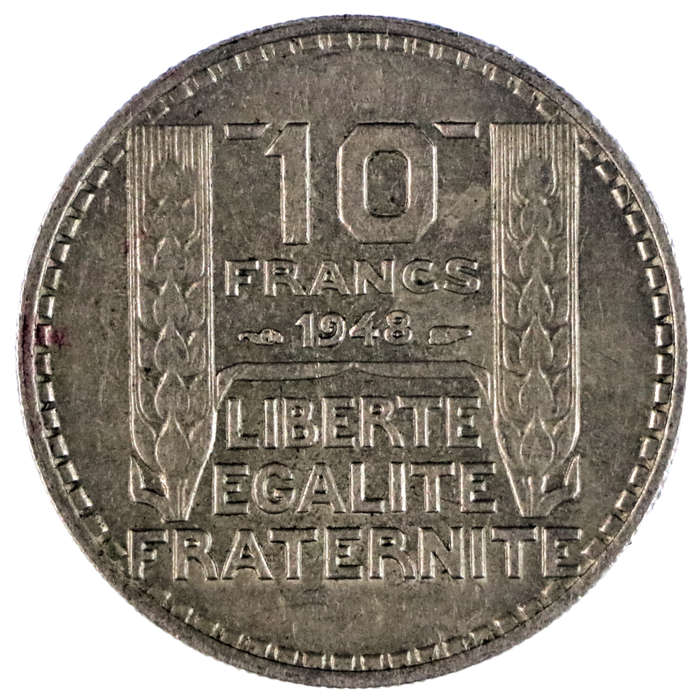 1948 France 10 Francs KM#909