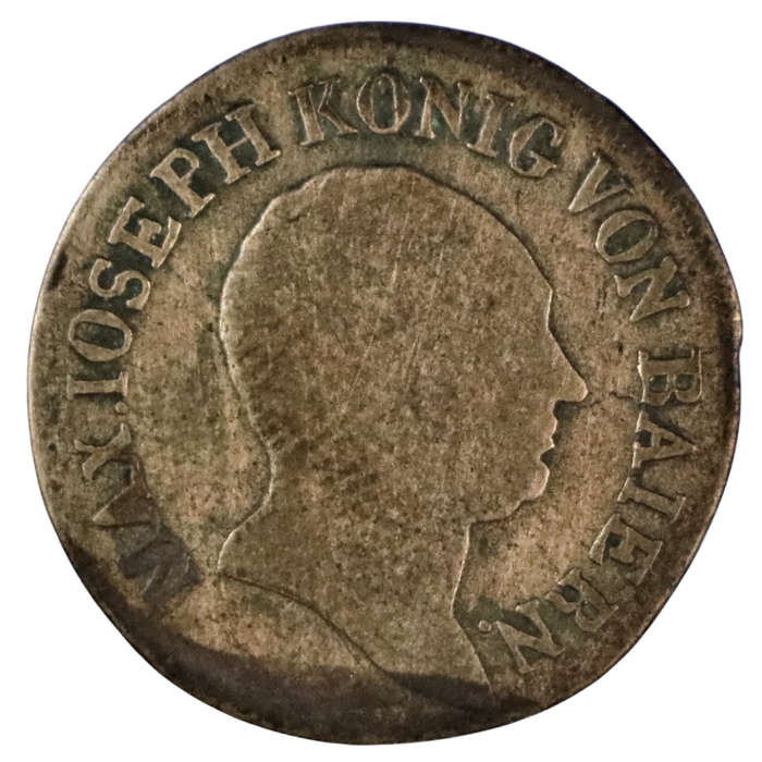 1806-1825 Kingdom of Bavaria (German States) 6 Kreuzer KM#686 filler