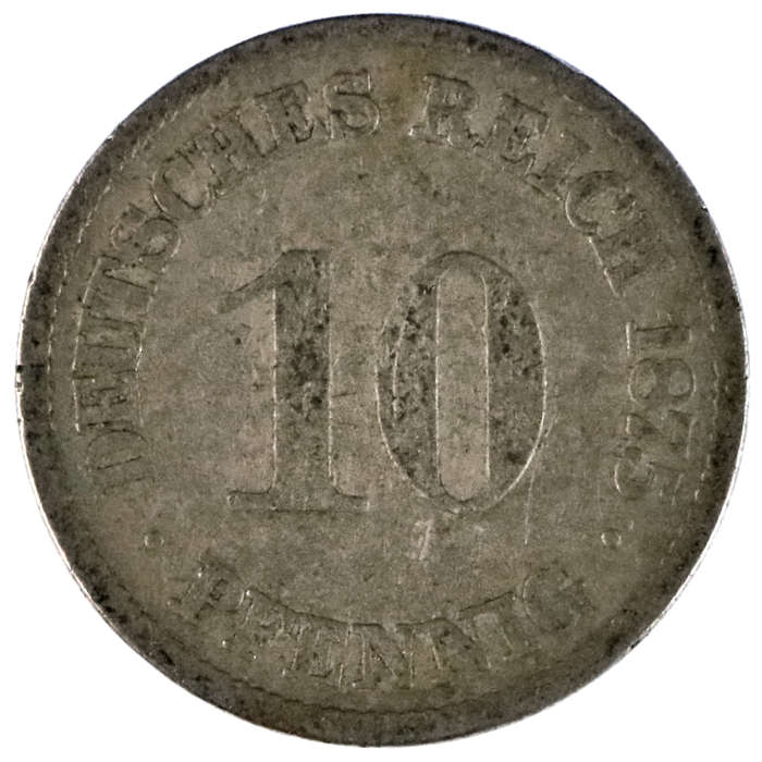 1875-A German Berlin 10 Pfennig KM#4