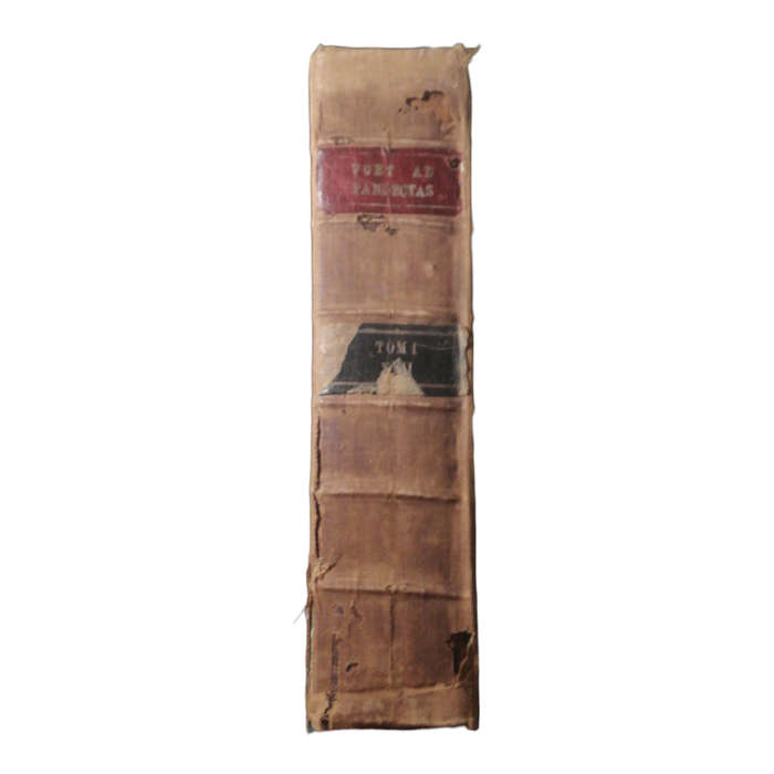 1716 The principles of the Roman law Volume 1 and 2 by Johannes Voet [Latin]
