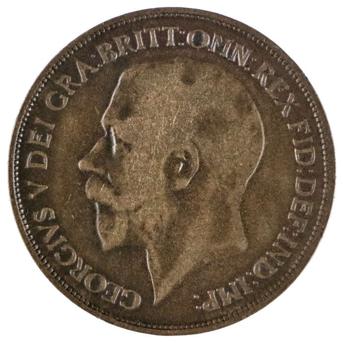 Error 1918 Great Britain 1 Penny KM#810, Die Transfer i.e. Progressive Indirect Design Transfer (Als