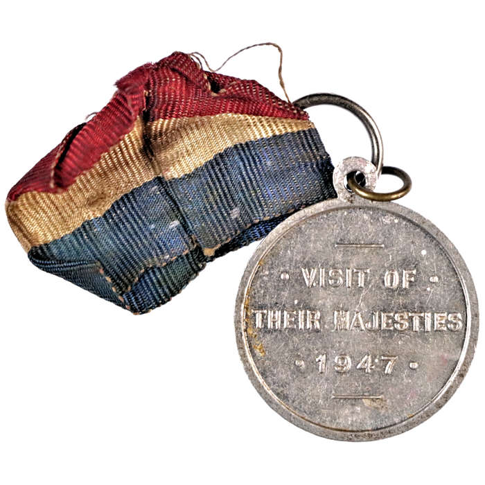 1947 South Africa Royal Visit of George VI and Queen Elizabeth Aluminium Medallion, Laidlaw#0066