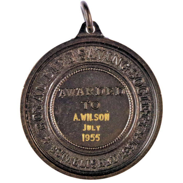 1955 Royal Life Saving Society Medallion, Awarded to A. Wilson July 1955