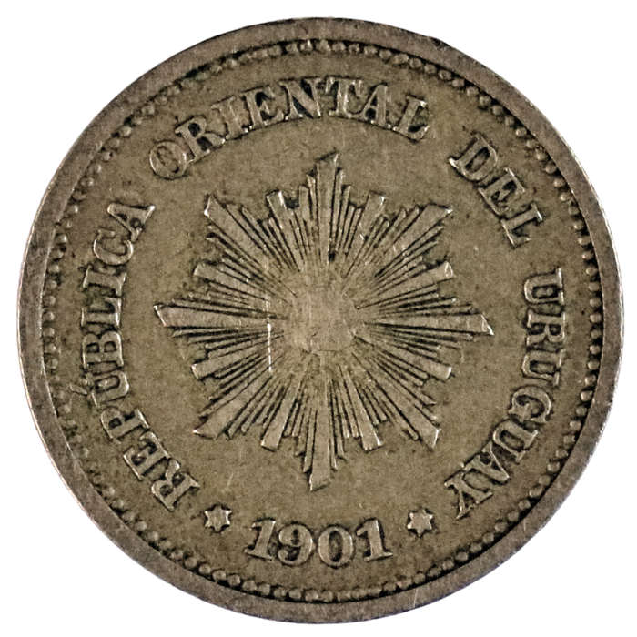 1901 Uruguay 1 Centésimo KM#19