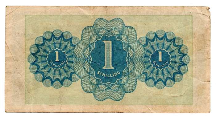 1944 Austria Allied Military Authority 1 Schilling Pick#103