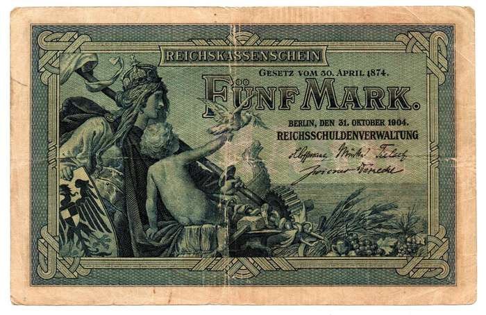 1904 German Berlin 5 Mark Pick#8b