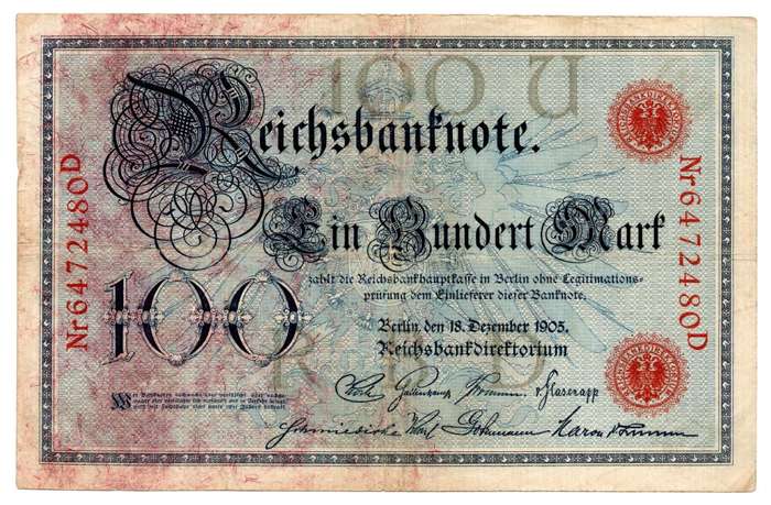 1905 German Berlin 100 Mark Pick#24