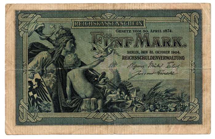 1904 German Berlin 5 Mark Pick#8b