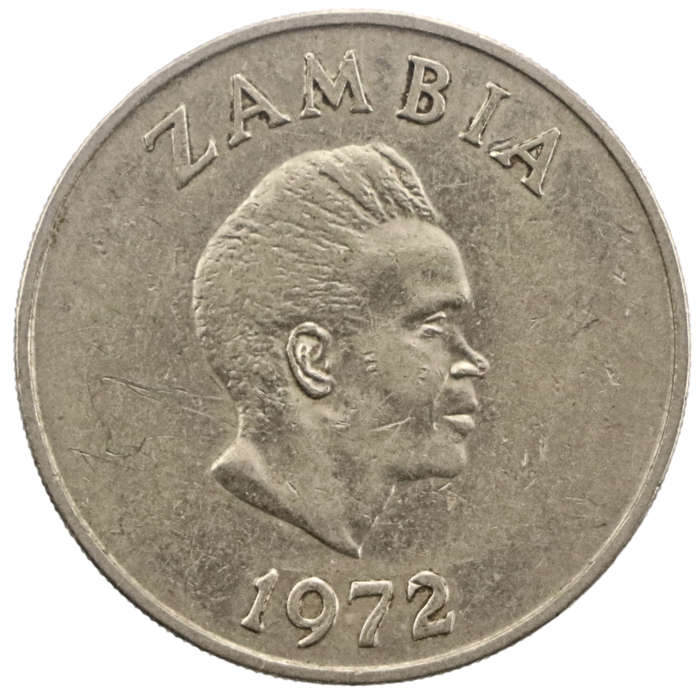 1972 Zambia 20 Ngwee KM#13