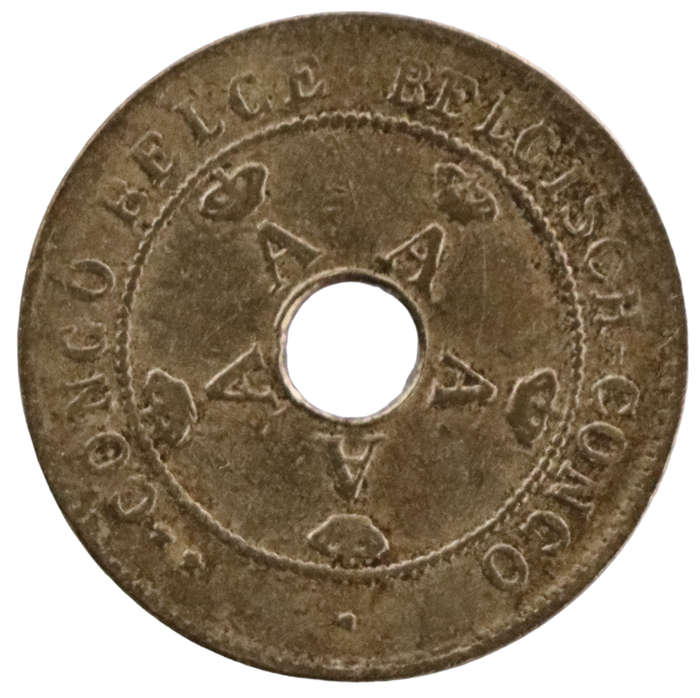 1919 Belgian Congo 10 centimes KM#18