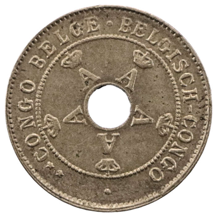 1927 Belgian Congo 10 centimes KM#18