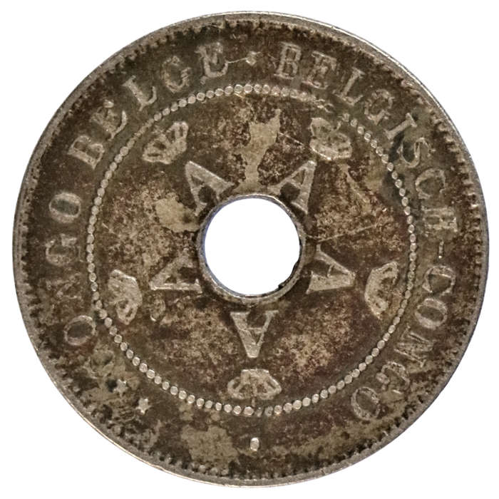 1927 Belgian Congo 10 Centimes KM#12