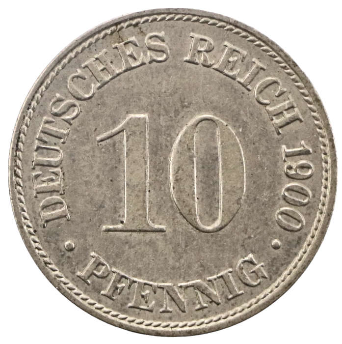 1900-D German (Munich) 10 Pfenning