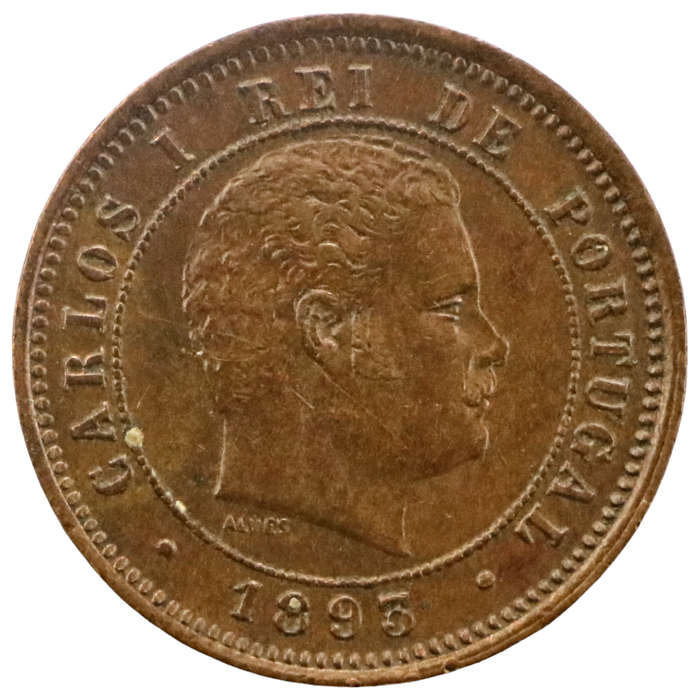 1893 Portugal 5 Reis KM#530