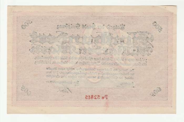 1923 German Rheinland Stadt Duisburg 500 Million Mark