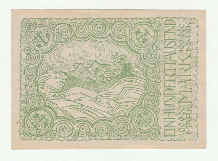1923 German Stadt Godesburg 100 000 Mark