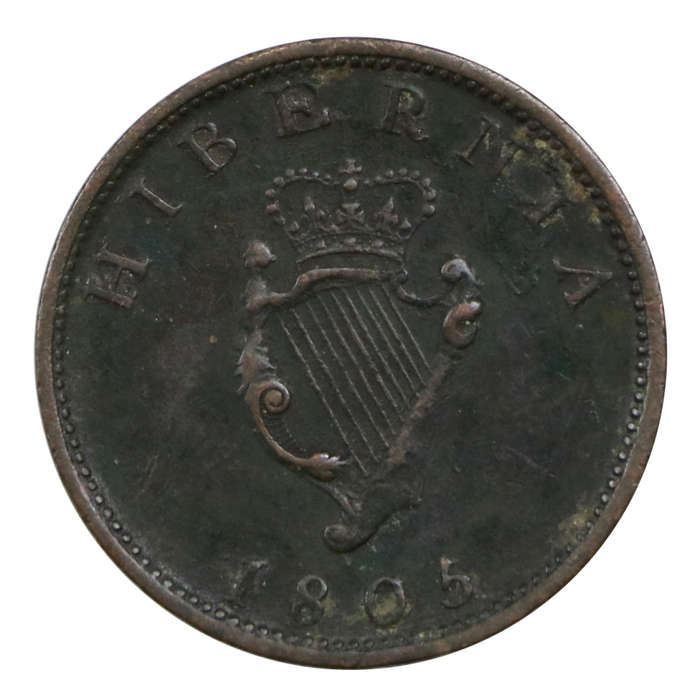 1805 Ireland George III Half Penny