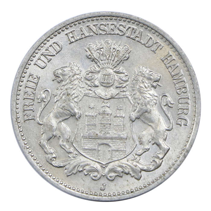 1923-J German Hamburg 1/2 Million Mark Notgeld