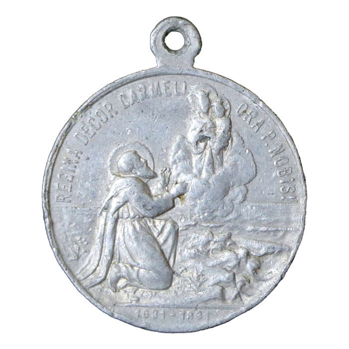 Latin Aluminum religious Medallion