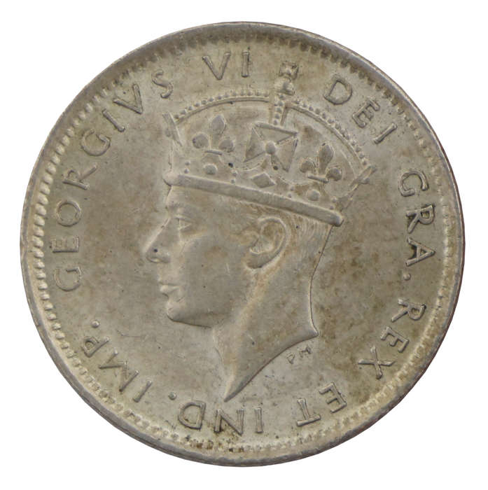 1942 Newfoundland Silver 10 Cent, 292k Mintage