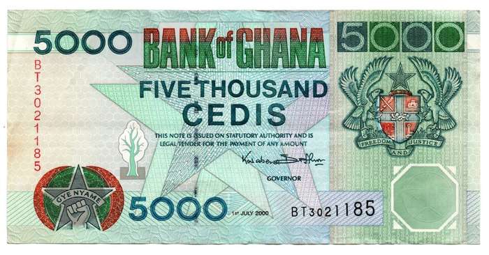 2000 Ghana 5000 Cedis Pick#34e