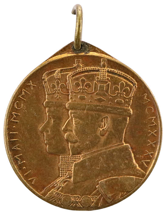 1935 South Africa Silver Jubilee of King George V and Queen Mary Bronze medallion
