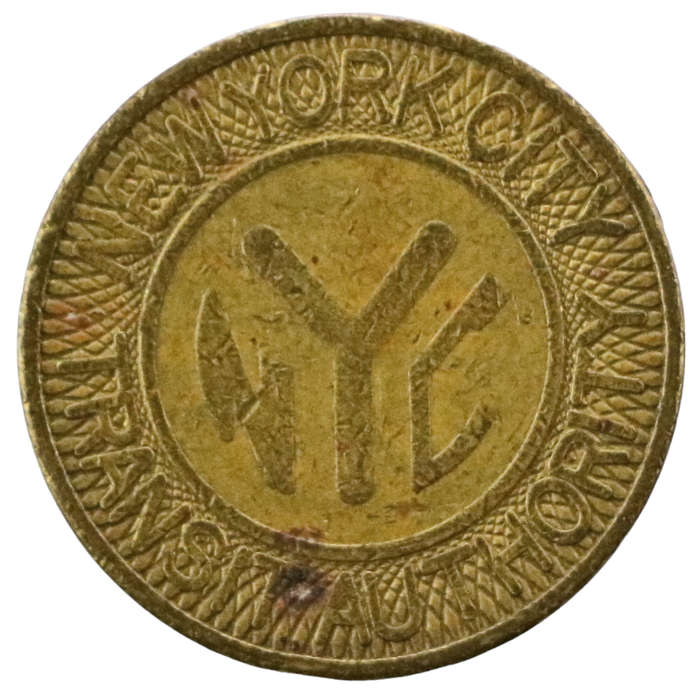 1980 United States, New York City Transit Token, 1 Fare