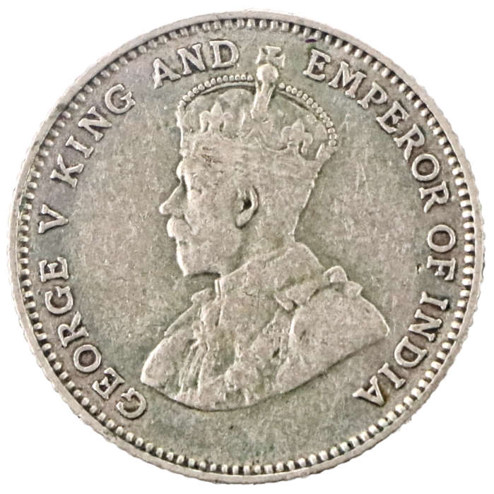 1927 Straits Settlements (British Malaysia) 10 Cent .600 Silver KM#29b
