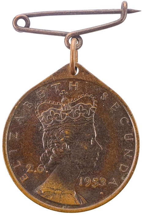 1953 South Africa Commemorative Bronze Queen Elizabeth II Coronation Towns: Cape