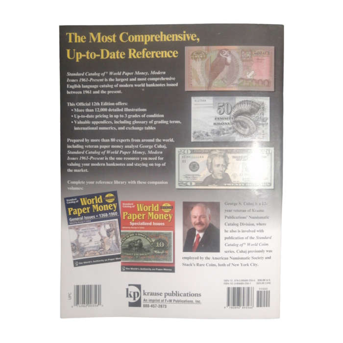 2006 Standard Catalog Of World Paper Money- Modern Issues 1961-Present by George S. Cuhaj Softcover