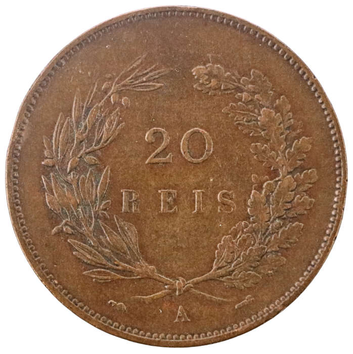 1891 Portugal 20 Reis KM#769
