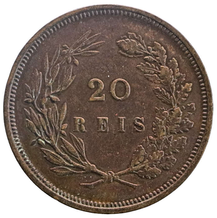 1892 Portugal 20 Reis KM#533