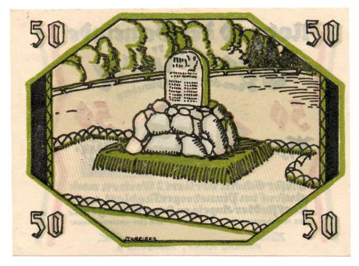 1914-20 German Municipality of Egenbüttel (Prussian province of Schleswig-Holstein) 50 Pfennig Local