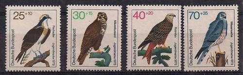 German Fed Rep. 1973 Mint of youth welfare birds of prey