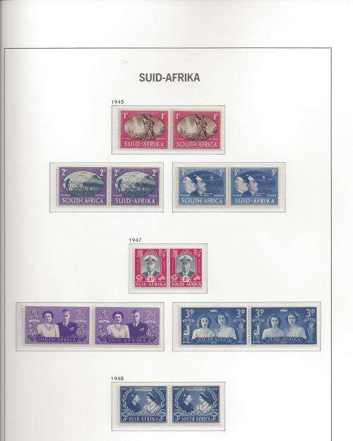 UNION COMMEMORATIVES 1945 - 1948. UNMOUNTED MINT