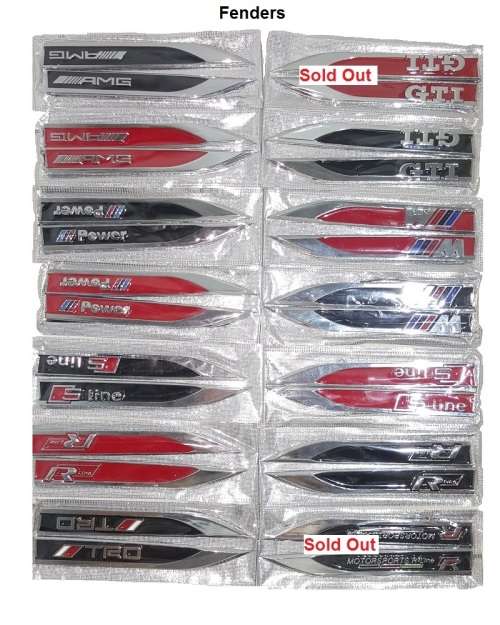 Fender Emblem - Fender Badges - 14 Different designs Fender Emblem see Main Images!