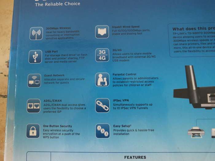 TP-LINK 300Mps Wireless N Gigabit ADSL2+ Modem Router