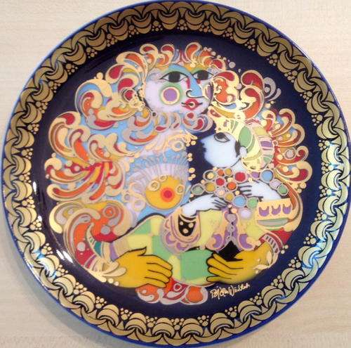 Rosenthal germany Aladin Bjorn Wiinblad Studio line linie plate # 2