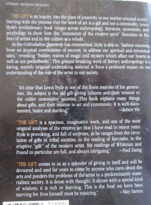 The Gift - Imagination and the Erotic Life of Property - Lewis Hyde